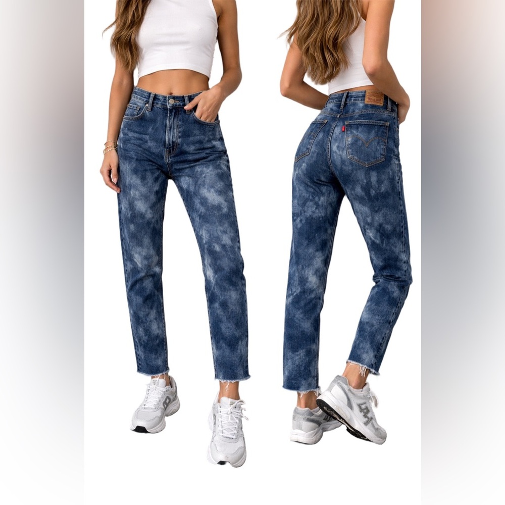 Levi’s 721 Women's Tie Dye Dark Blue Jeans size 29